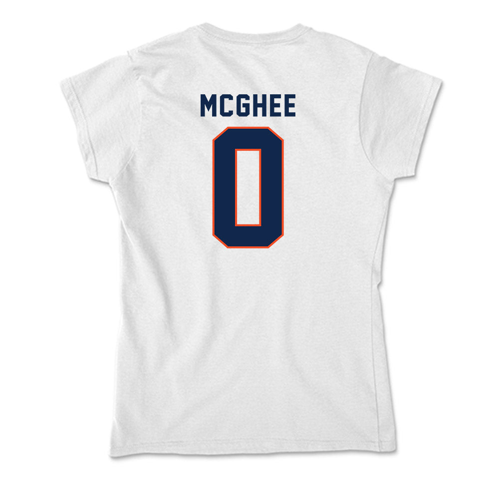 Virginia - NCAA Women's Basketball : Olivia McGhee - Soft Style Women’s T-Shirt-1