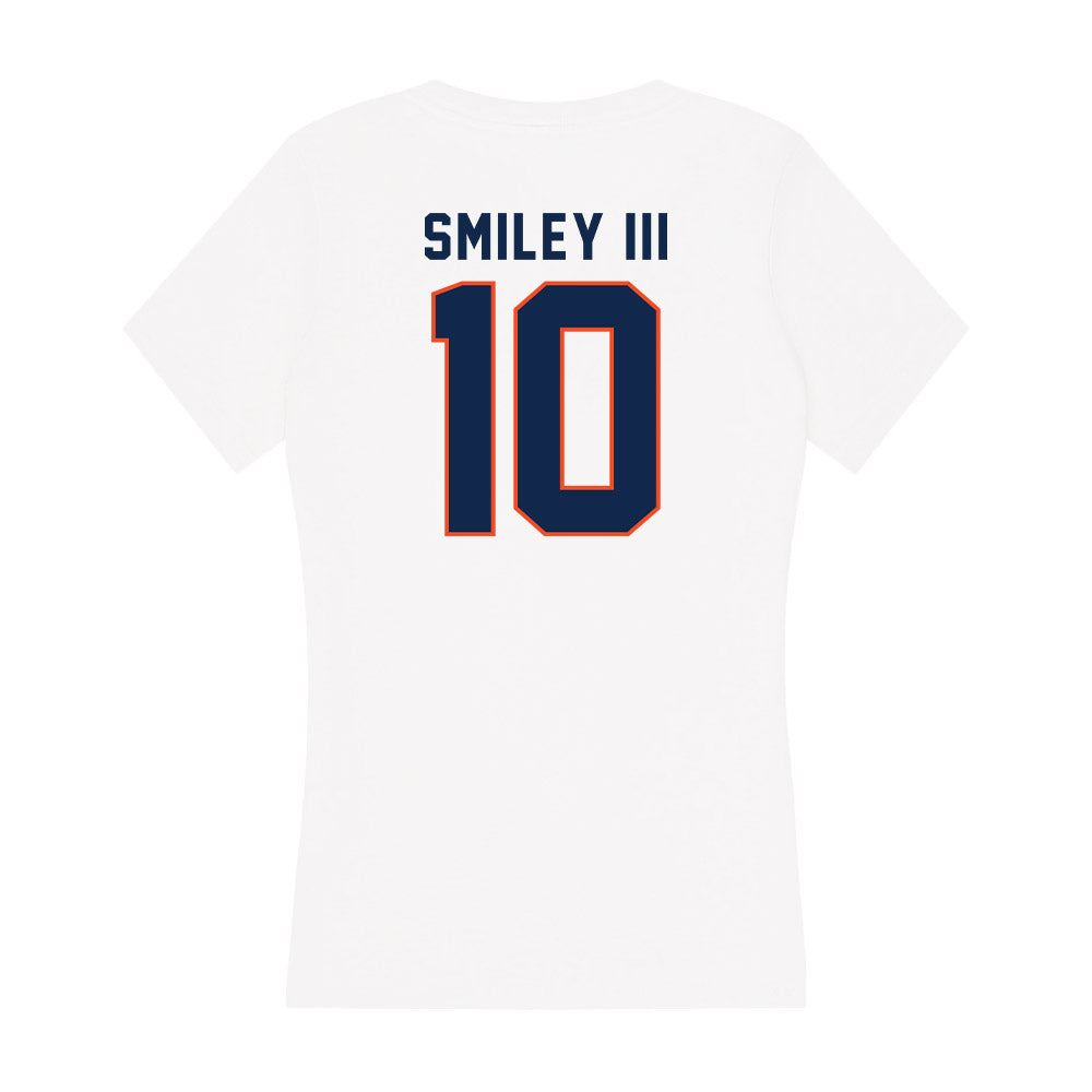 Virginia - NCAA Football : Ben Smiley III - Women's V-Neck T-Shirt-1