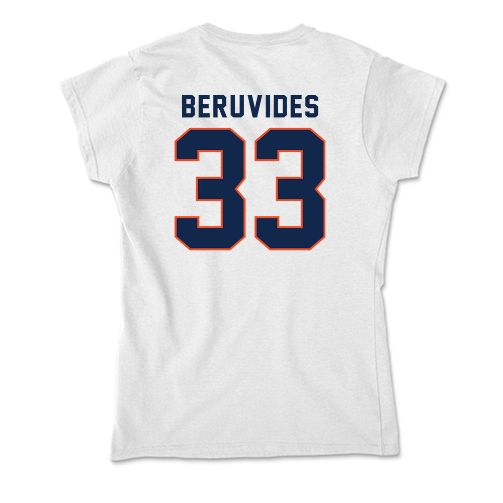 Virginia - NCAA Baseball : Freddy Beruvides - Soft Style Women’s T-Shirt-1