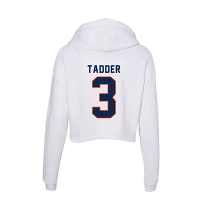 Virginia - NCAA Women's Volleyball : Abby Tadder - Women's Crop Fleece Hoodie-1