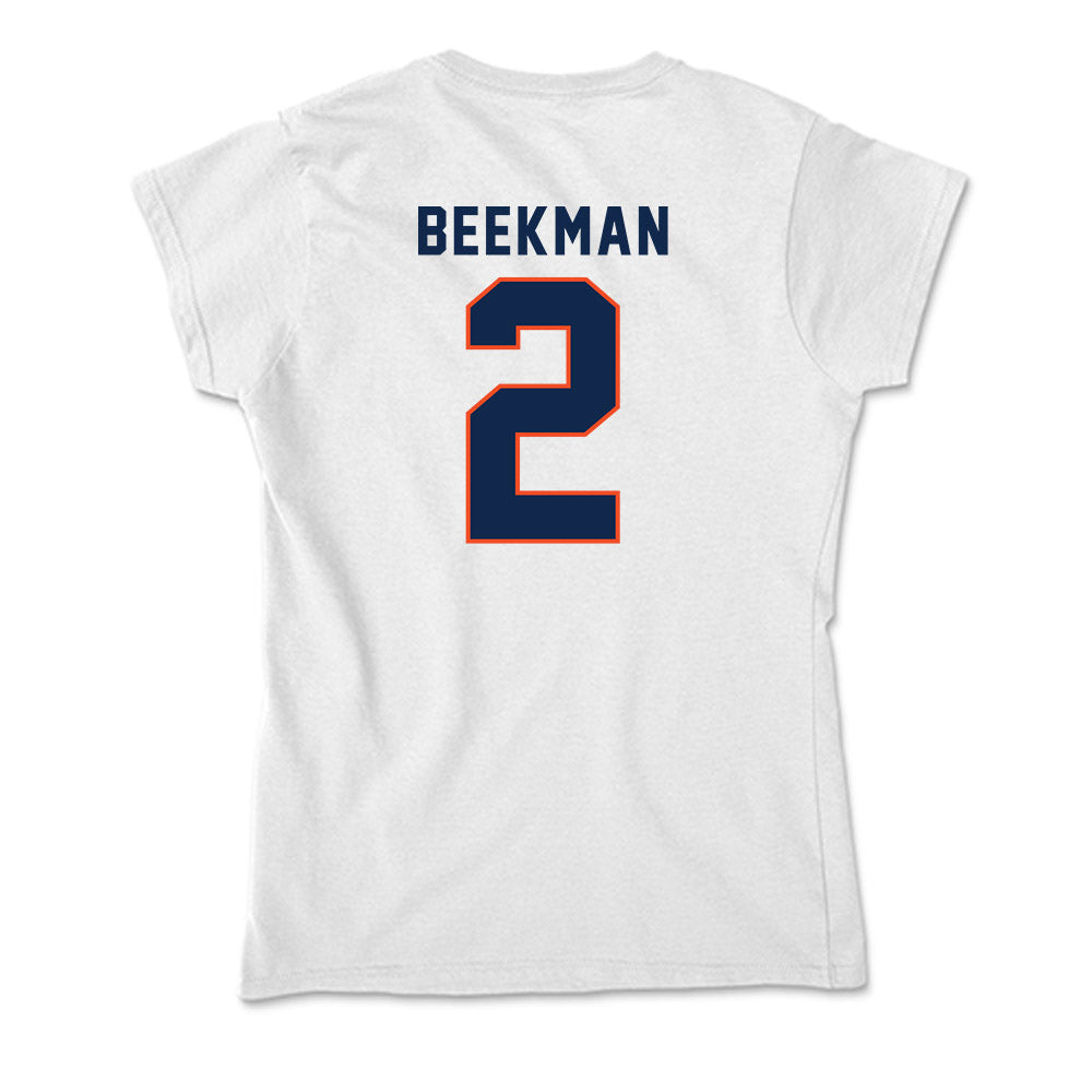 Virginia - NCAA Men's Basketball : Reece Beekman - Soft Style Women’s T-Shirt-1