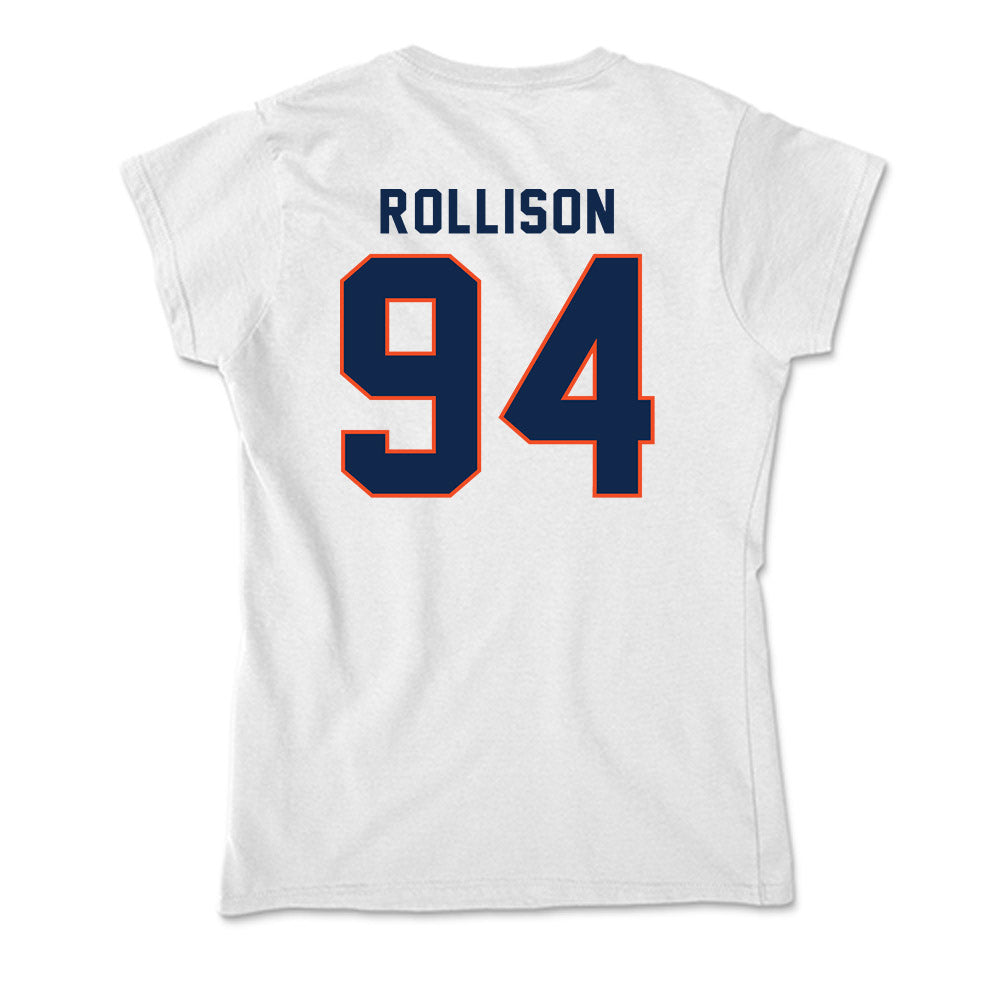 Virginia - NCAA Football : Hayden Rollison - Soft Style Women’s T-Shirt-1