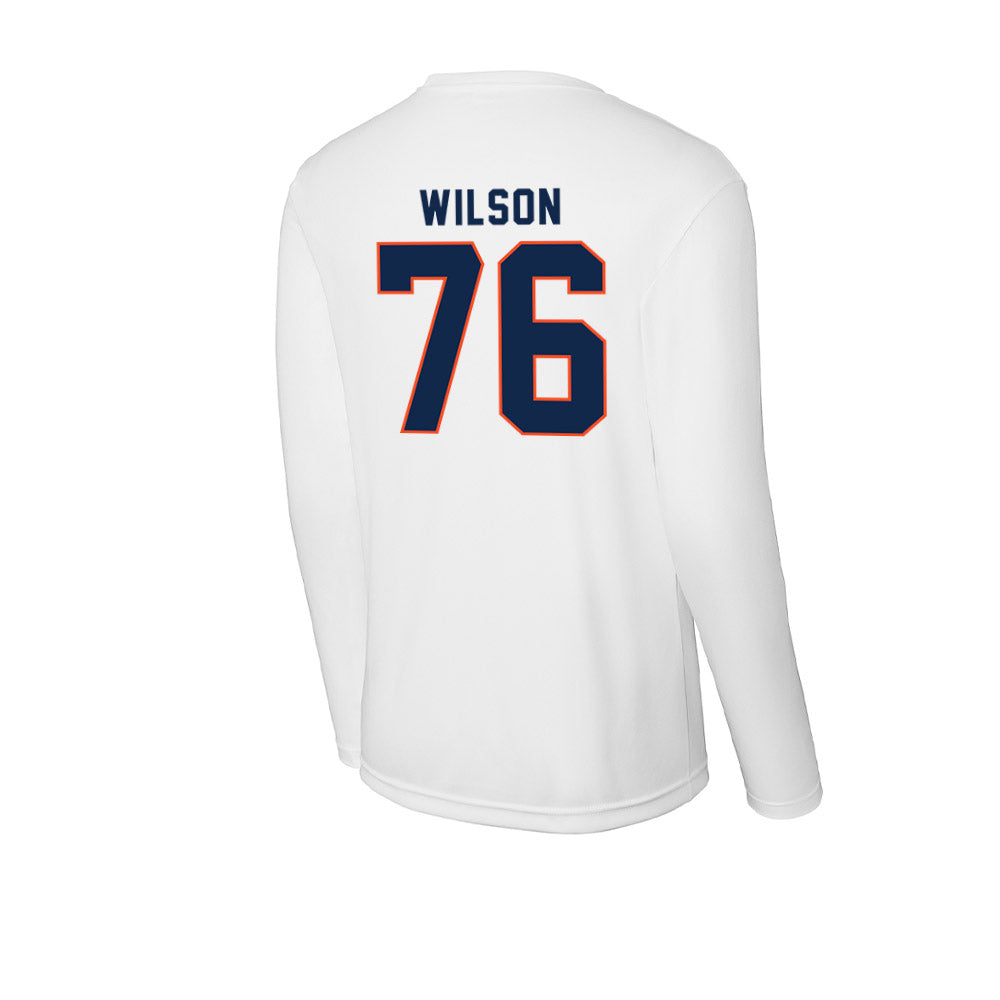 Virginia - NCAA Football : Brady Wilson - Activewear Long Sleeve T-Shirt-1