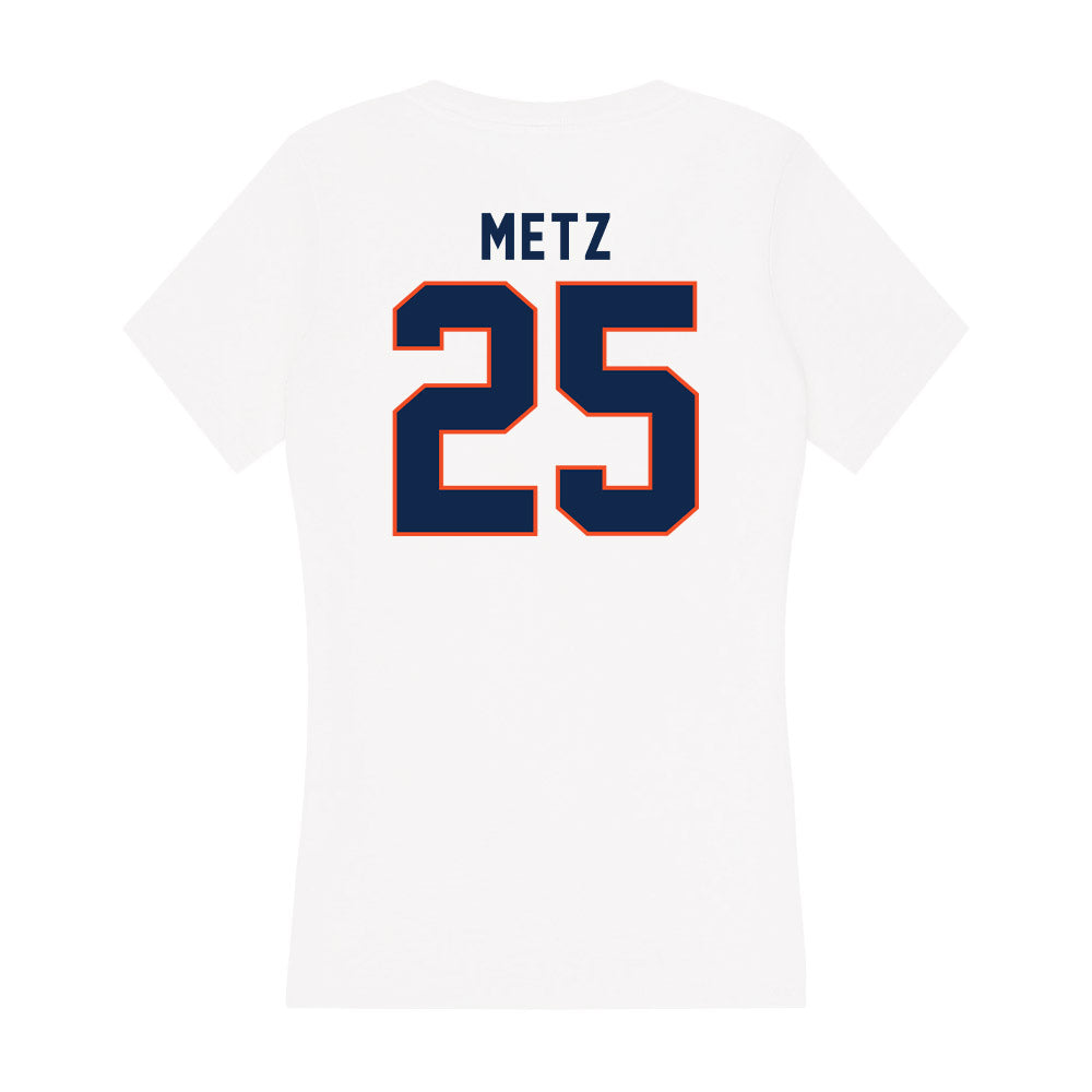 Virginia - NCAA Men's Lacrosse : Henry Metz - Women's V-Neck T-Shirt-1