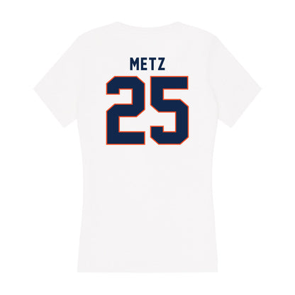 Virginia - NCAA Men's Lacrosse : Henry Metz - Women's V-Neck T-Shirt-1