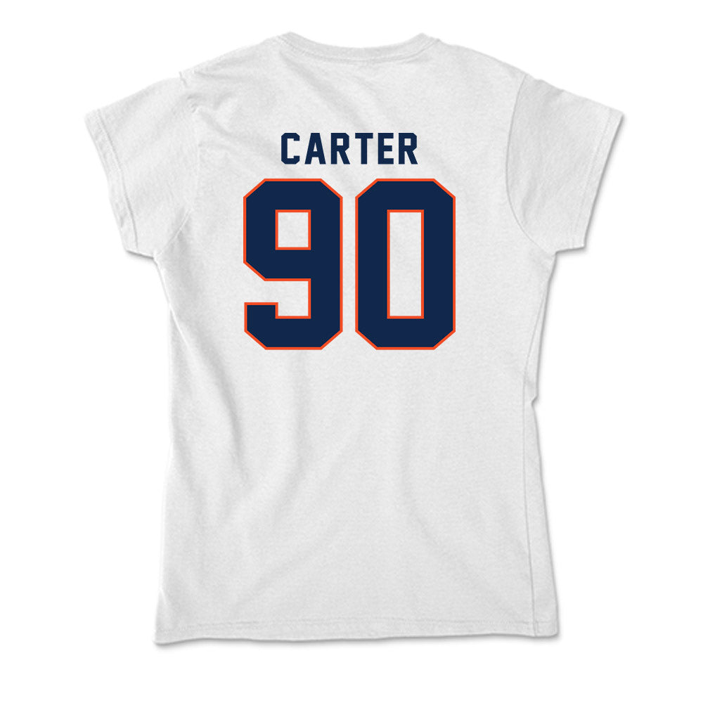 Virginia - NCAA Football : Jahmeer Carter - Soft Style Women’s T-Shirt-1