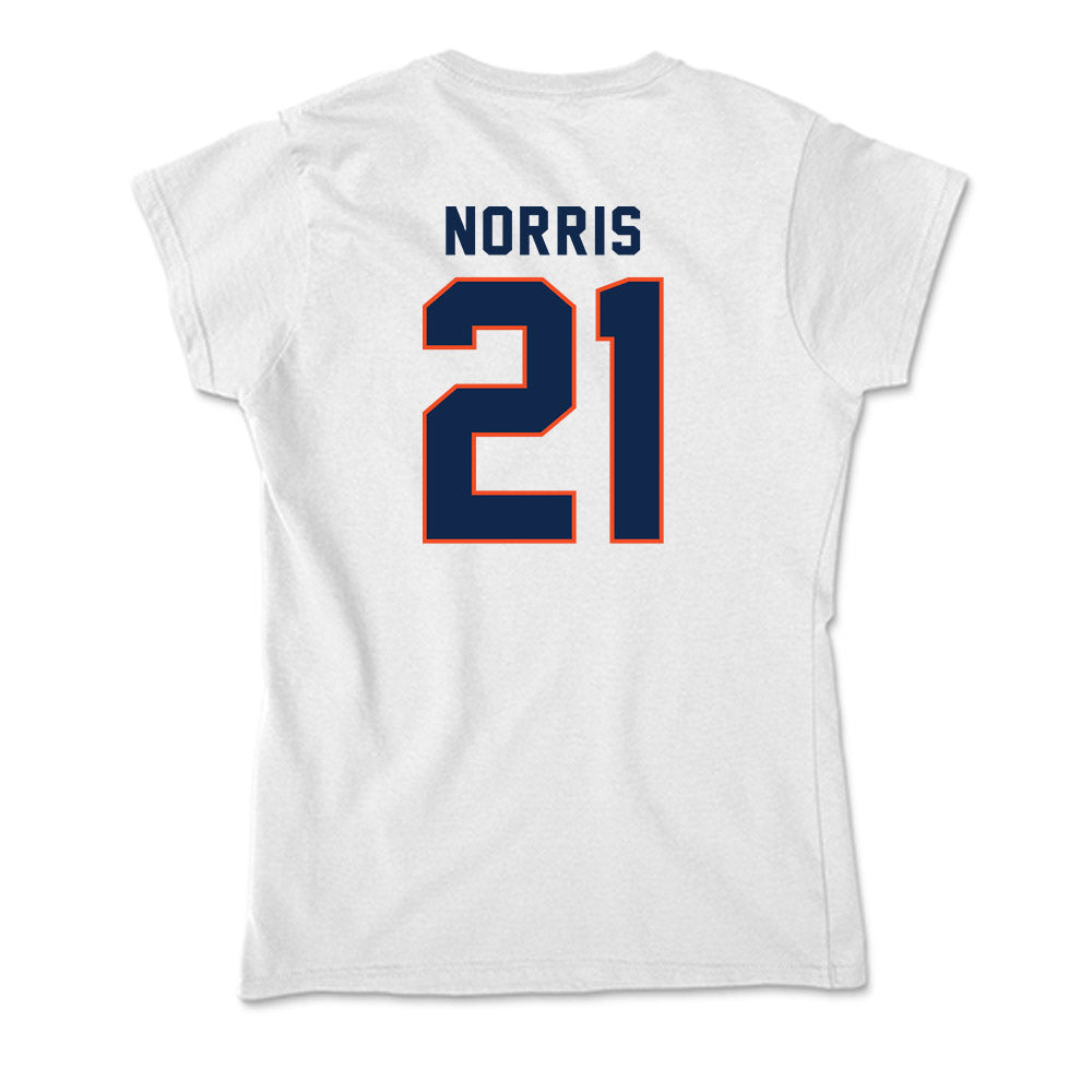 Virginia - NCAA Men's Soccer : Elias Norris - Soft Style Women’s T-Shirt-1