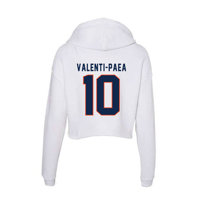 Virginia - NCAA Women's Basketball : Casey Valenti-Paea - Women's Crop Fleece Hoodie-1