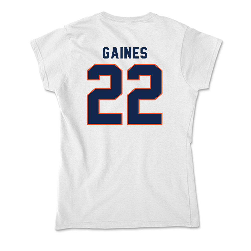 Virginia - NCAA Football : Elijah Gaines - Soft Style Women’s T-Shirt-1