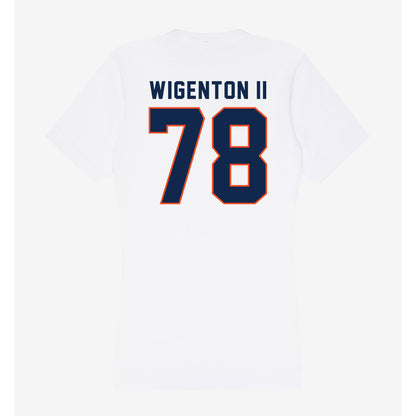 Virginia - NCAA Football : Kevin Wigenton II - Women's V-Neck T-Shirt-1