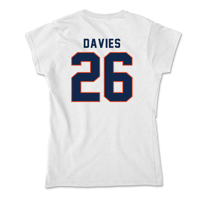 Virginia - NCAA Football : Ethan Davies - Soft Style Women’s T-Shirt-1