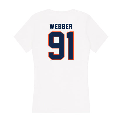 Virginia - NCAA Men's Lacrosse : Cole Webber - Women's V-Neck T-Shirt-1