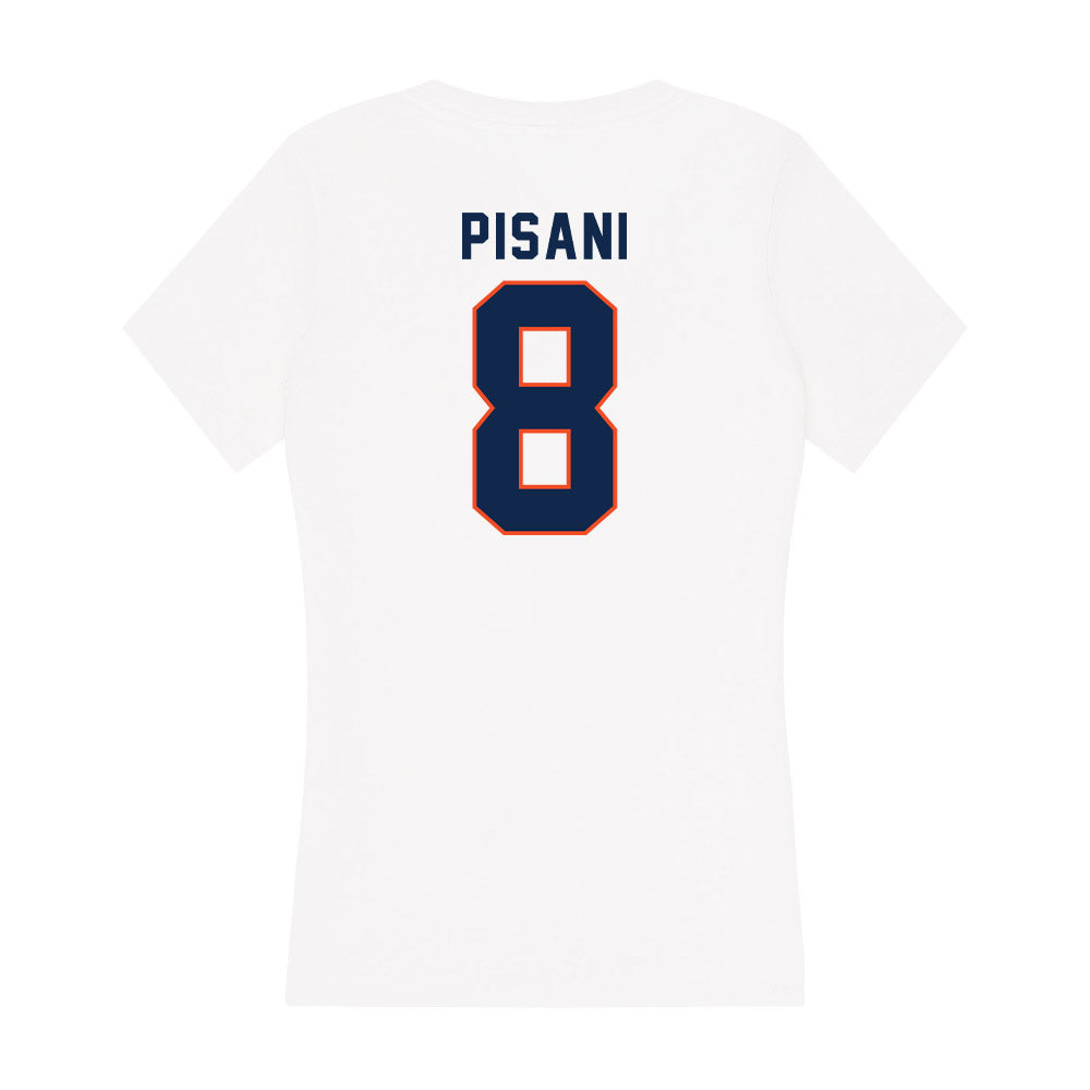 Virginia - NCAA Men's Lacrosse : Luke Pisani - Women's V-Neck T-Shirt-1