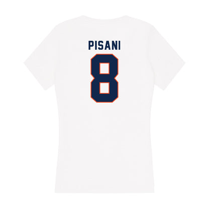 Virginia - NCAA Men's Lacrosse : Luke Pisani - Women's V-Neck T-Shirt-1