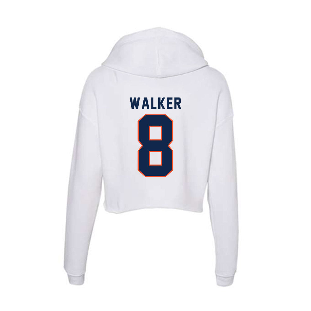 Virginia - NCAA Men's Basketball : Bryce Walker - Women's Crop Fleece Hoodie-1