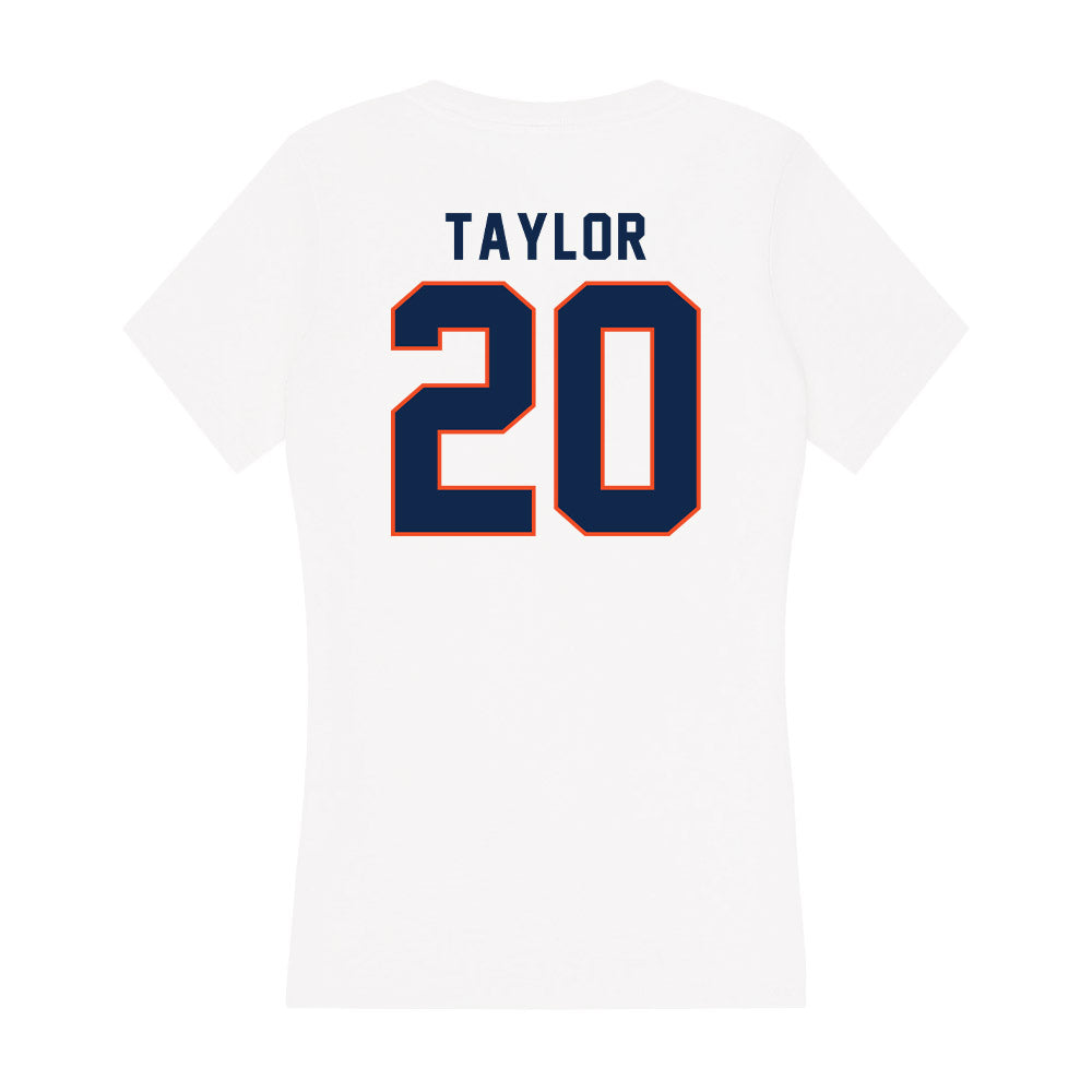 Virginia - NCAA Women's Basketball : Camryn Taylor - Women's V-Neck T-Shirt-1