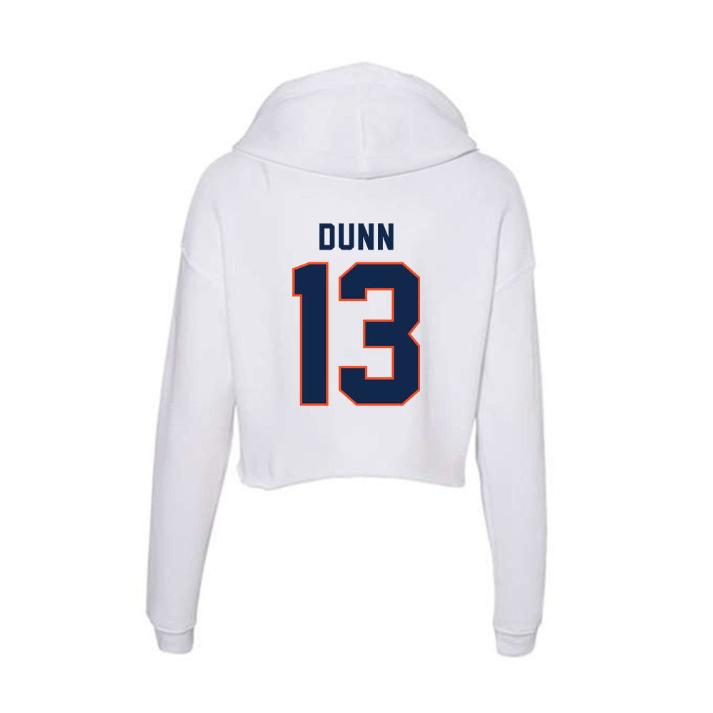 Virginia - NCAA Men's Basketball : Ryan Dunn - Women's Crop Fleece Hoodie-1