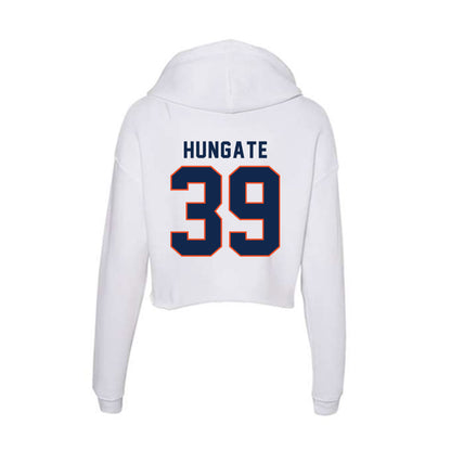 Virginia - NCAA Baseball : Chase Hungate - Women's Crop Fleece Hoodie-1