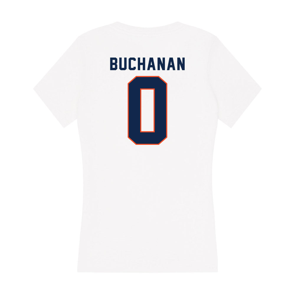 Virginia - NCAA Men's Basketball : Blake Buchanan - Women's V-Neck T-Shirt-1