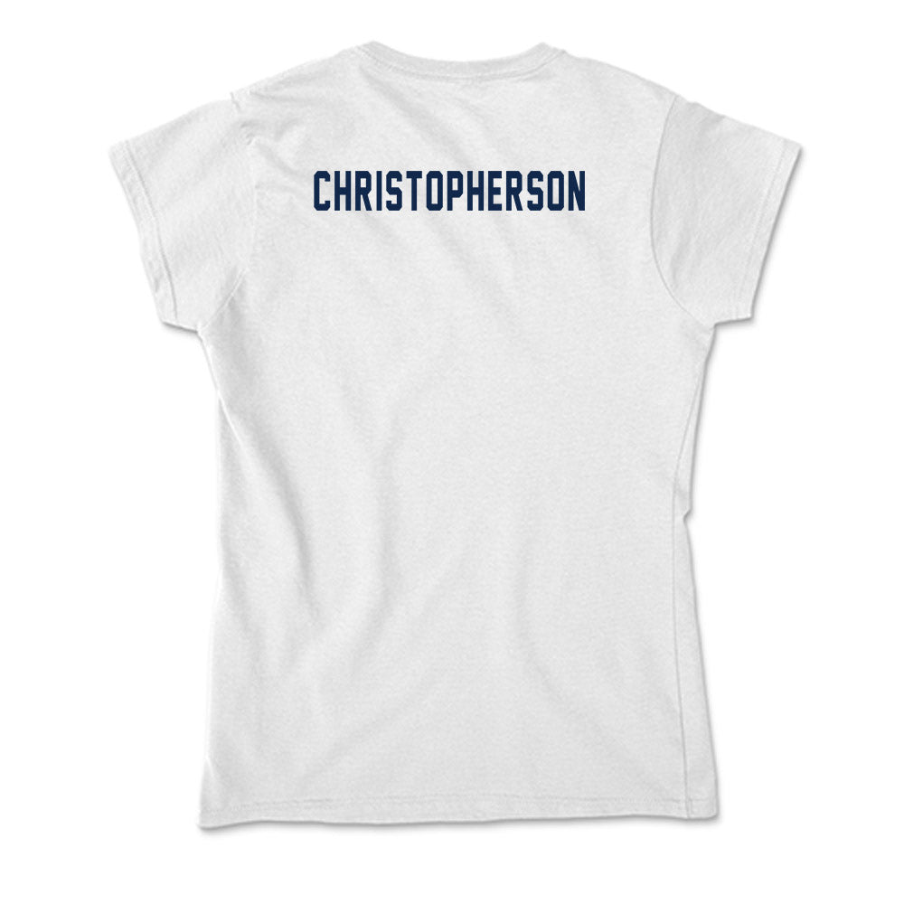 Virginia - NCAA Women's Swimming & Diving : Katie Christopherson - Soft Style Women’s T-Shirt-1