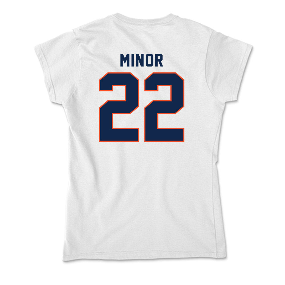 Virginia - NCAA Men's Basketball : Jordan Minor - Soft Style Women’s T-Shirt-1