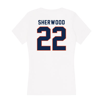 Virginia - NCAA Football : Devin Sherwood - Women's V-Neck T-Shirt-1