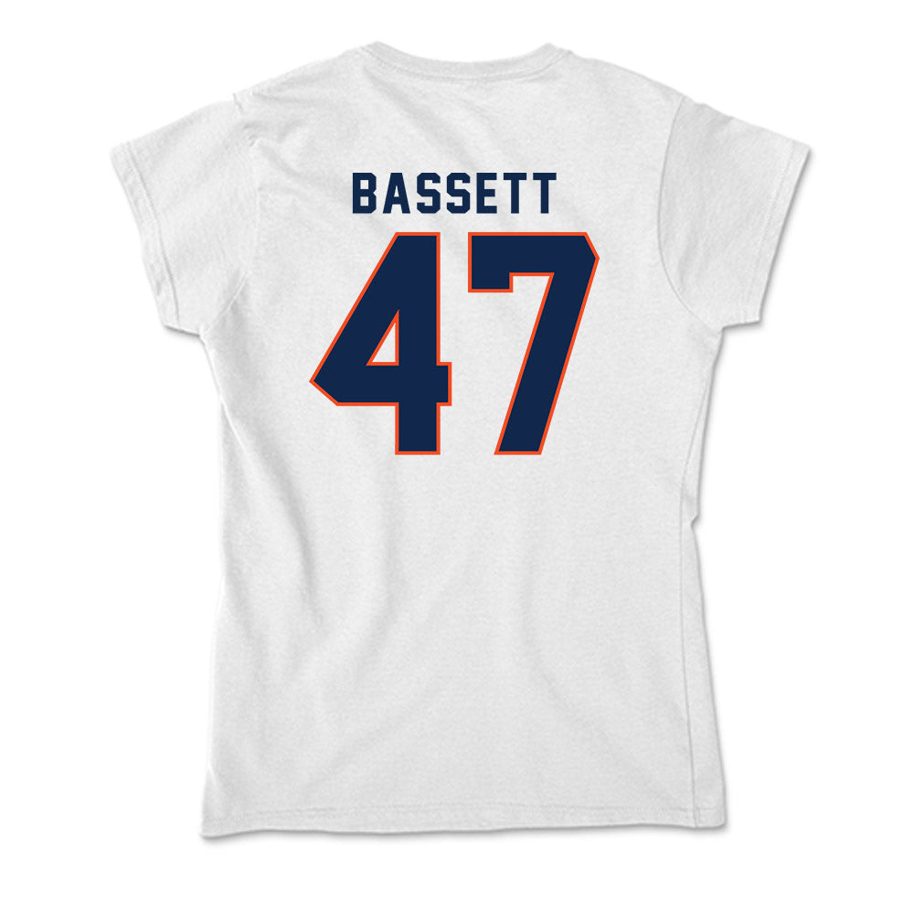 Virginia - NCAA Baseball : Nate Bassett - Soft Style Women’s T-Shirt-1