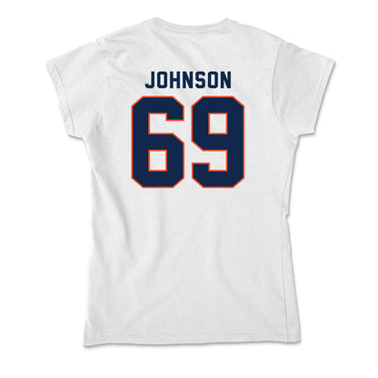 Virginia - NCAA Football : Luke Johnson - Soft Style Women’s T-Shirt-1