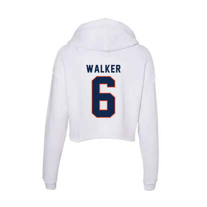 Virginia - NCAA Football : Keandre Walker - Women's Crop Fleece Hoodie-1