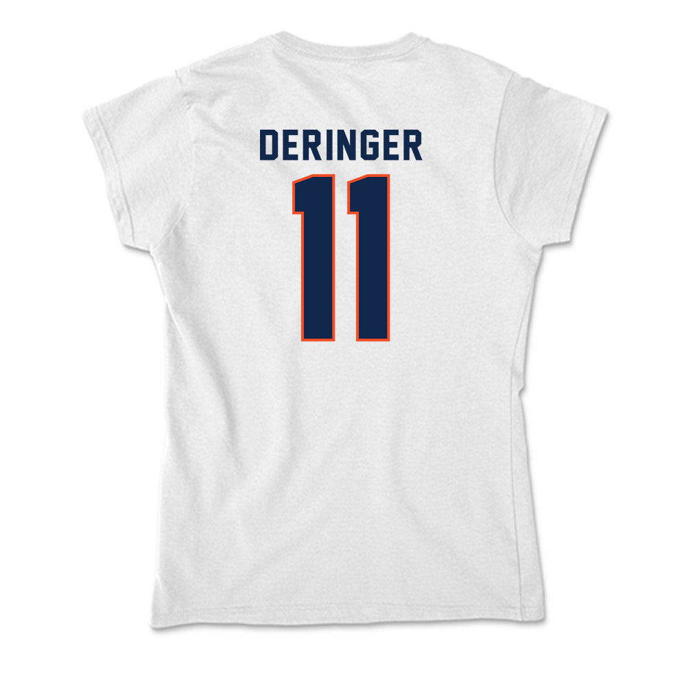 Virginia - NCAA Men's Lacrosse : Caulley Deringer - Soft Style Women’s T-Shirt-1