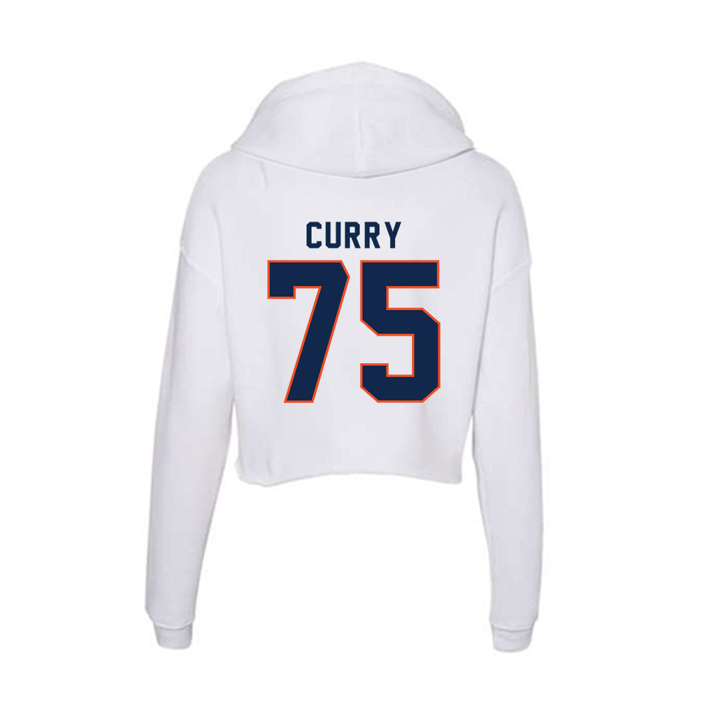 Virginia - NCAA Football : Houston Curry - Women's Crop Fleece Hoodie-1