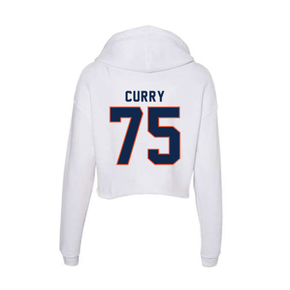 Virginia - NCAA Football : Houston Curry - Women's Crop Fleece Hoodie-1