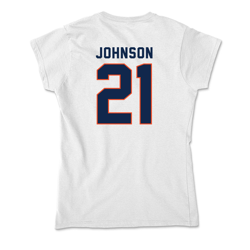 Virginia - NCAA Women's Basketball : Kymora Johnson - Soft Style Women’s T-Shirt-1