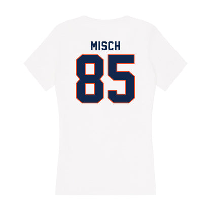 Virginia - NCAA Football : Grant Misch - Women's V-Neck T-Shirt-1