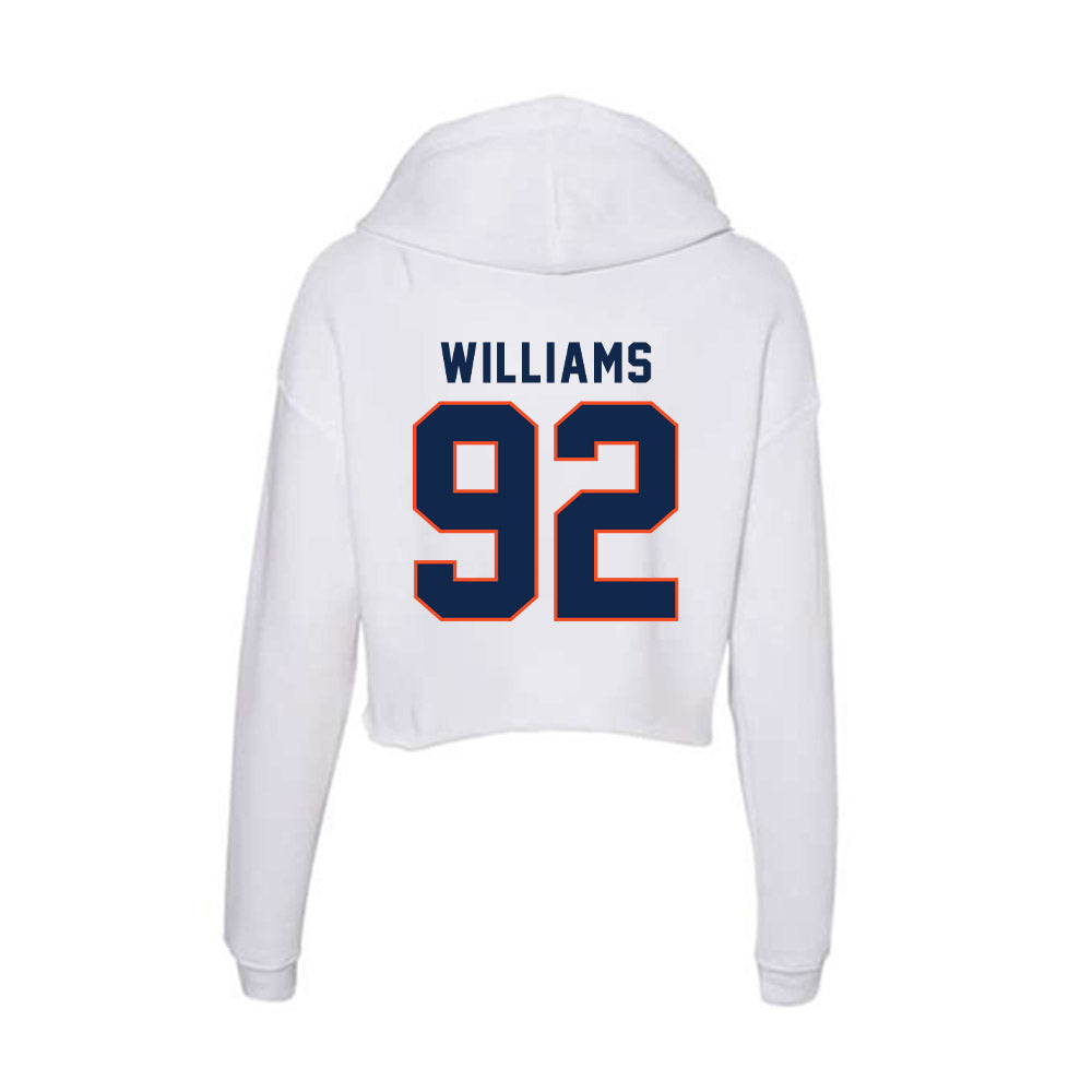 Virginia - NCAA Football : Andrew Williams - Women's Crop Fleece Hoodie-1