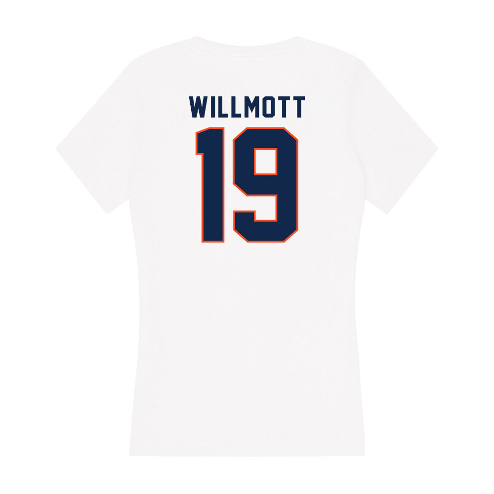 Virginia - NCAA Women's Lacrosse : Wylly Willmott - Women's V-Neck T-Shirt-1