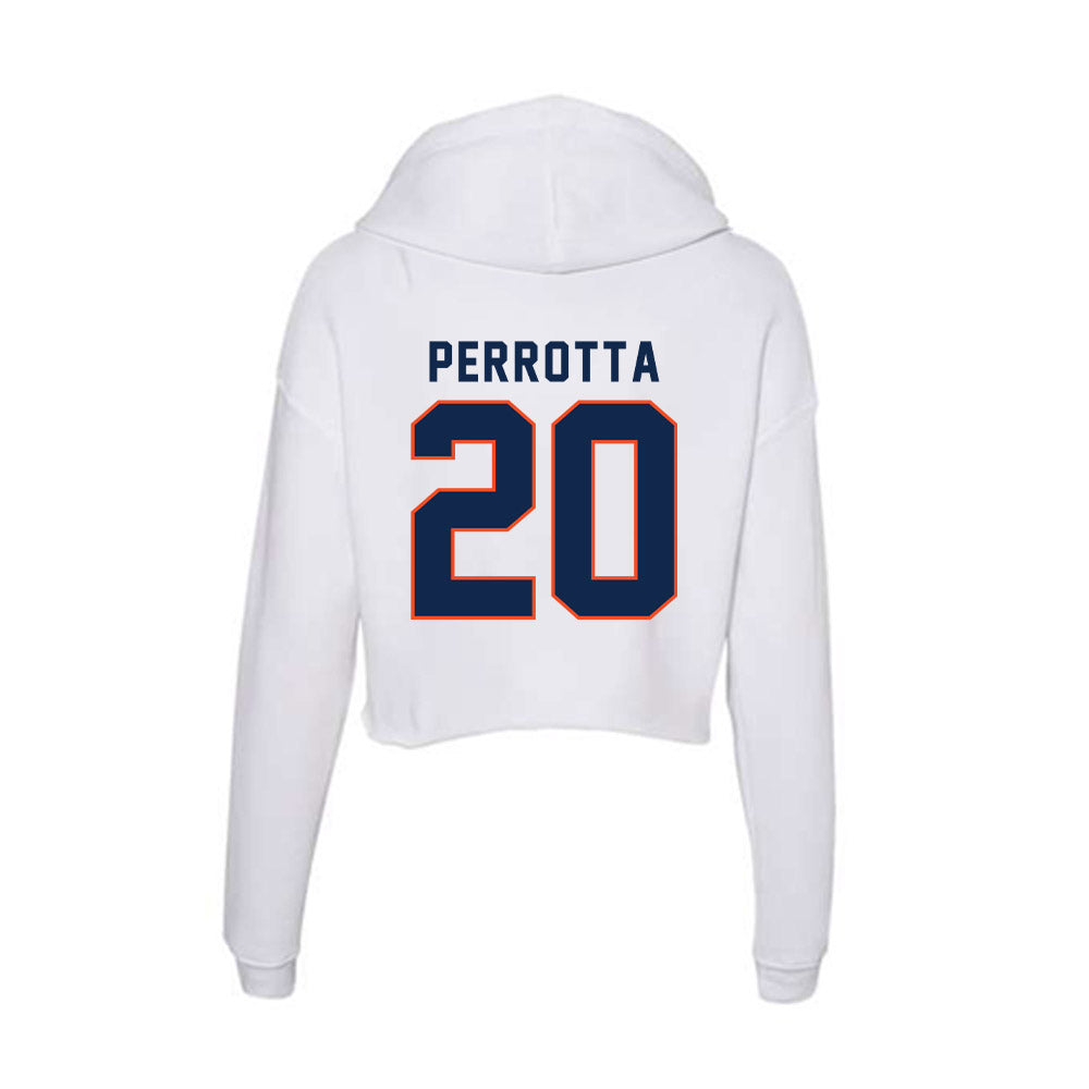 Virginia - NCAA Baseball : Antonio Perrotta - Women's Crop Fleece Hoodie-1