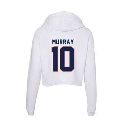 Virginia - NCAA Men's Basketball : Taine Murray - Women's Crop Fleece Hoodie-1