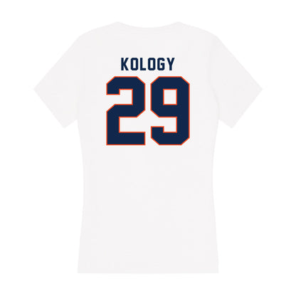 Virginia - NCAA Men's Lacrosse : Griffin Kology - Women's V-Neck T-Shirt-1