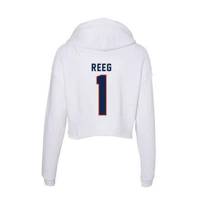 Virginia - NCAA Women's Volleyball : Meredith Reeg - Women's Crop Fleece Hoodie-1