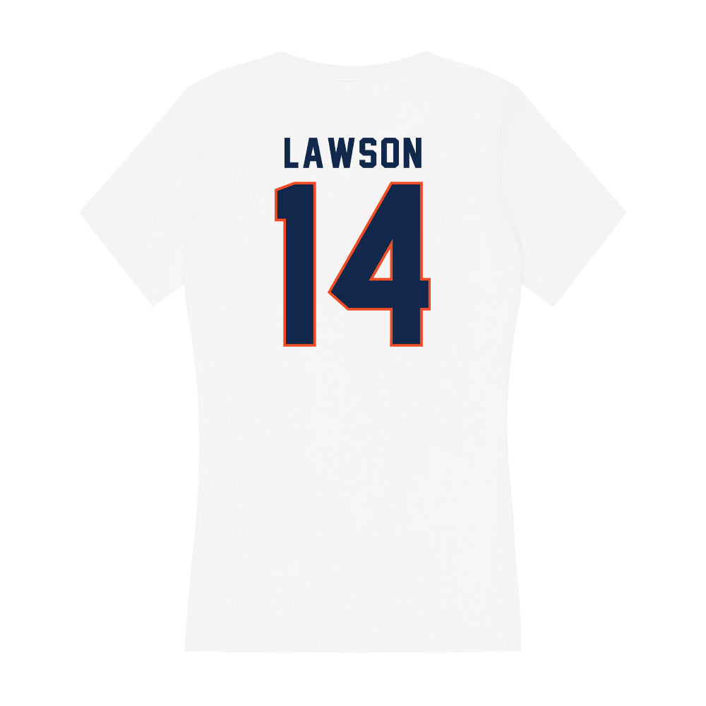 Virginia - NCAA Women's Basketball : Kaydan Lawson - Women's V-Neck T-Shirt-1