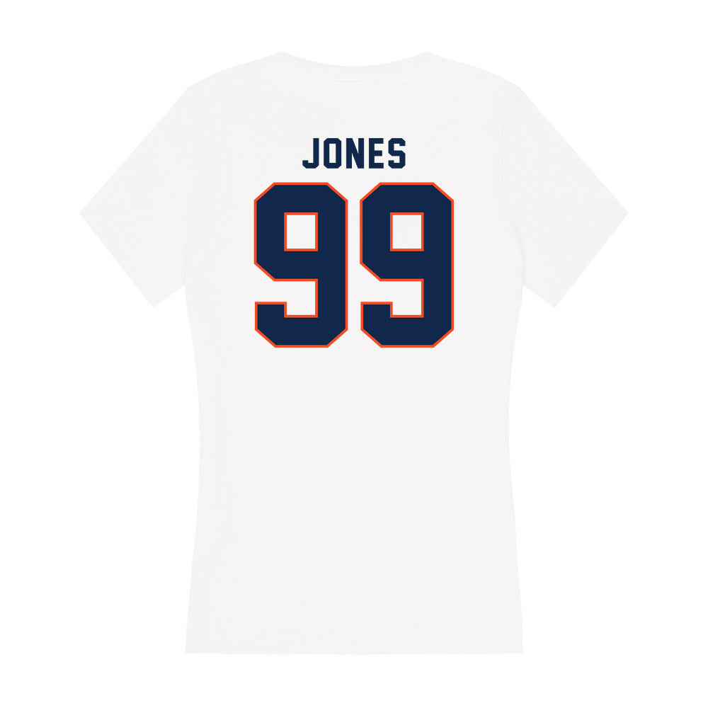 Virginia - NCAA Football : Daryl Jones - Women's V-Neck T-Shirt-1