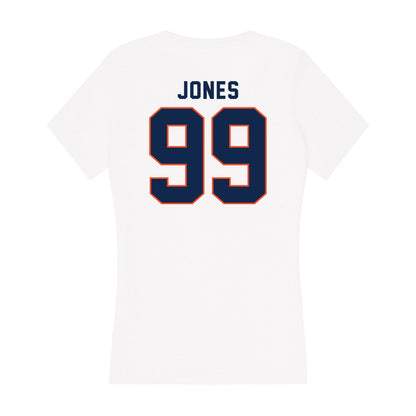 Virginia - NCAA Football : Daryl Jones - Women's V-Neck T-Shirt-1