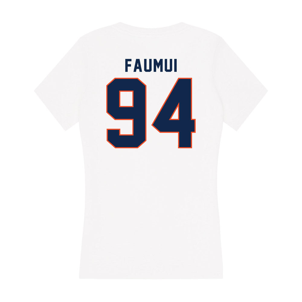 Virginia - NCAA Football : Aaron Faumui - Women's V-Neck T-Shirt-1