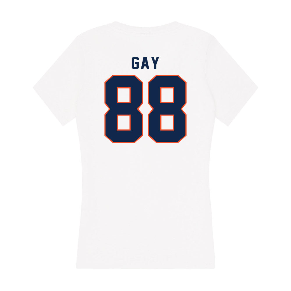 Virginia - NCAA Football : Karson Gay - Women's V-Neck T-Shirt-1