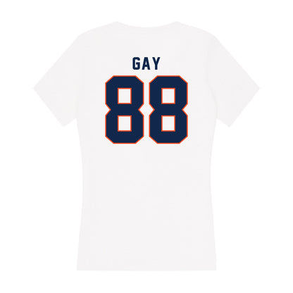 Virginia - NCAA Football : Karson Gay - Women's V-Neck T-Shirt-1