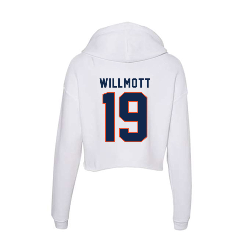 Virginia - NCAA Women's Lacrosse : Wylly Willmott - Women's Crop Fleece Hoodie-1