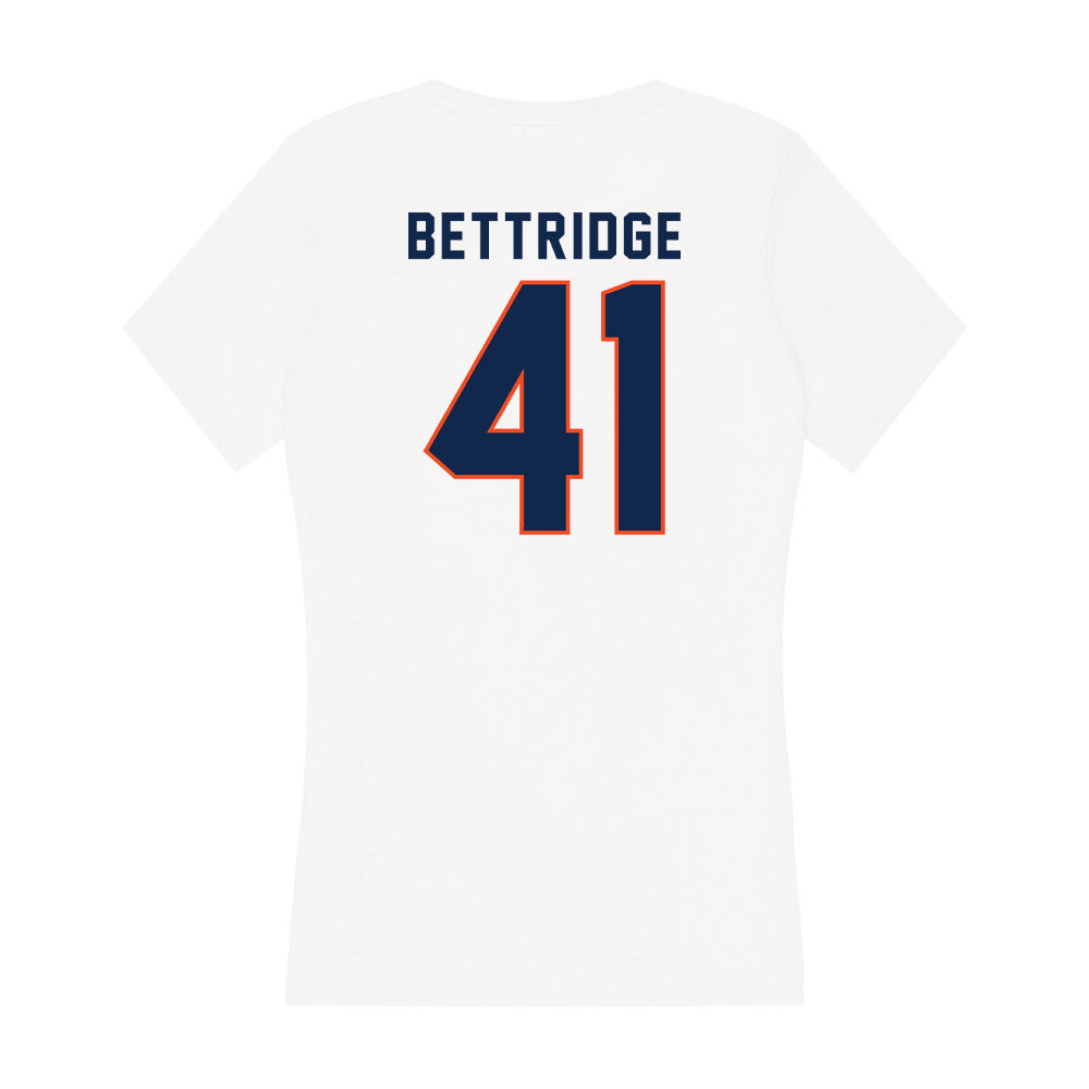 Virginia - NCAA Football : Will Bettridge - Women's V-Neck T-Shirt-1