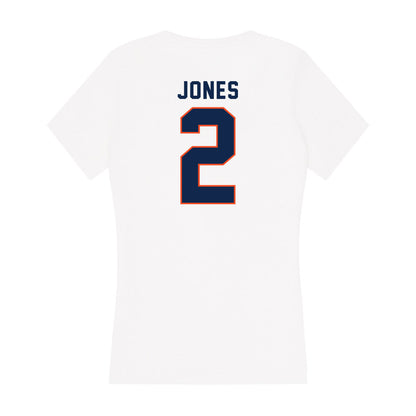 Virginia - NCAA Football : Perris Jones - Women's V-Neck T-Shirt-1