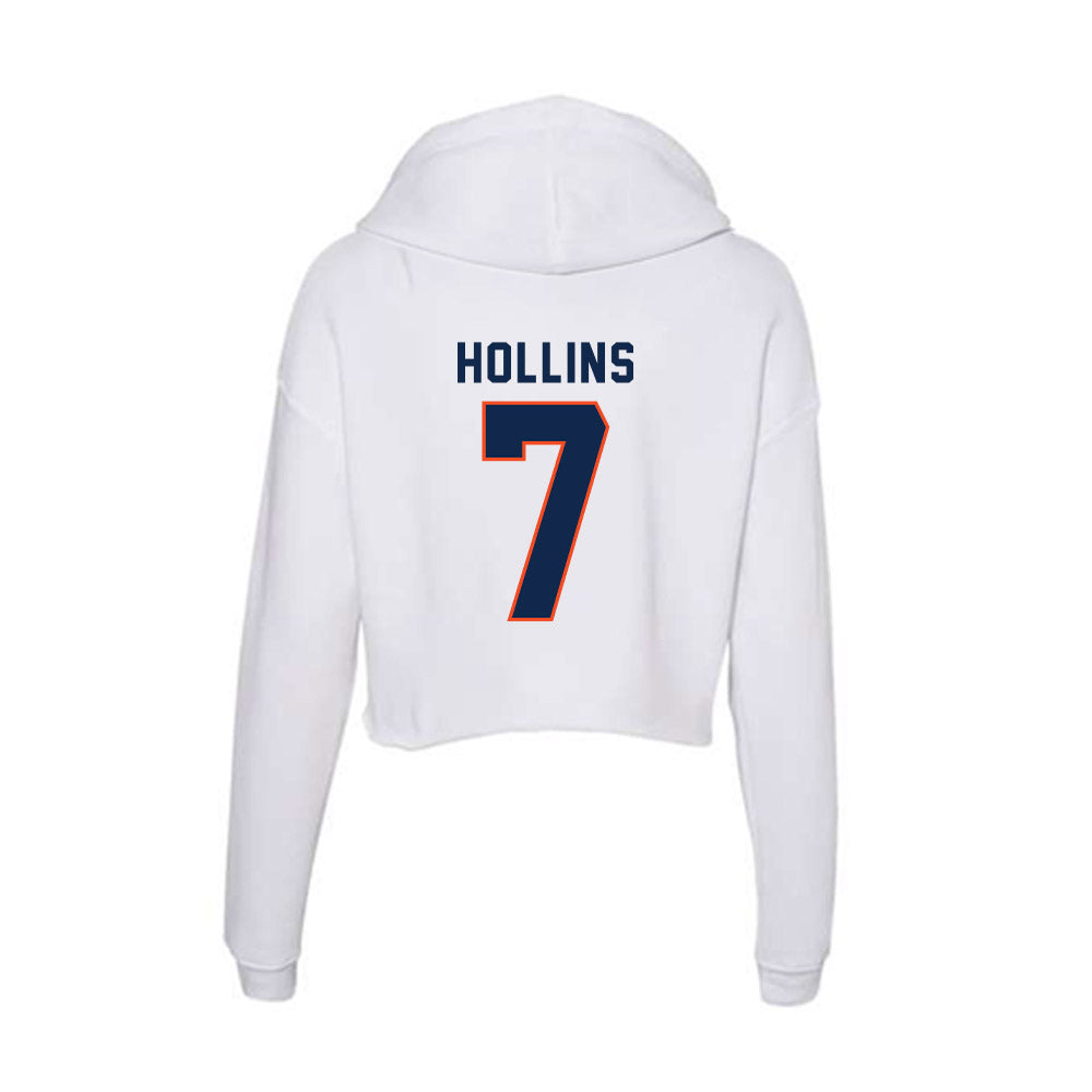 Virginia - NCAA Football : Mike Hollins - Women's Crop Fleece Hoodie-1